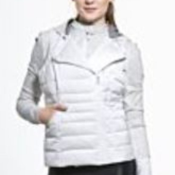 BLANC NOIR , 3 IN 1 Packable Moto Satin, NWT - Picture 1 of 4